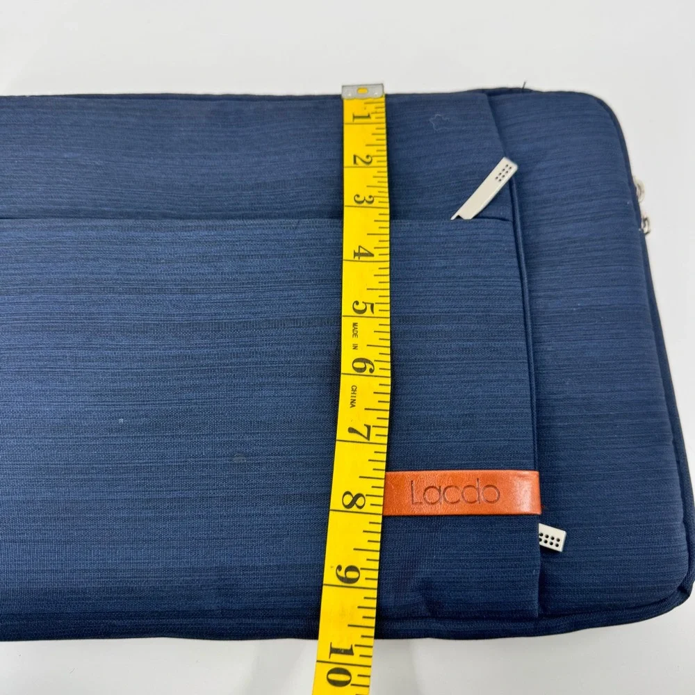 Lacdo Navy Blue Laptop Sleeve Case Padded‎ Pouch Bag for Notebook Computer