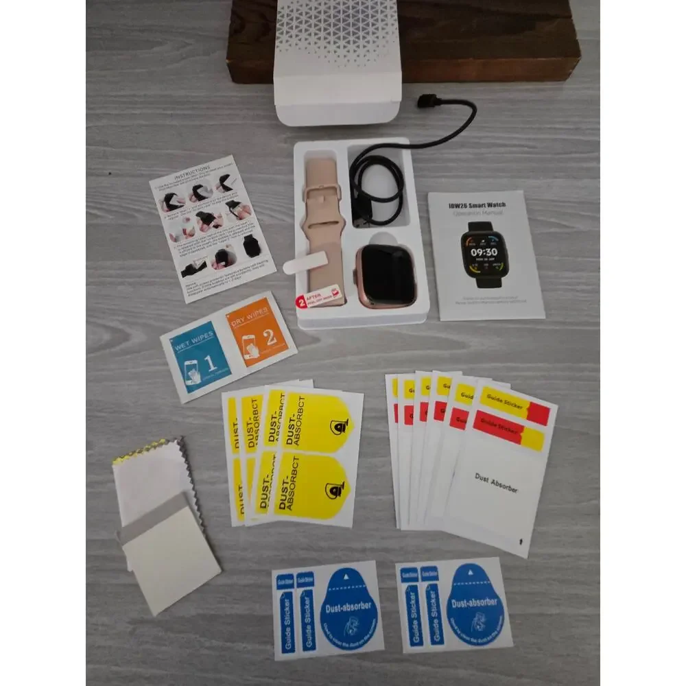 LODIMEKE 44mm Smart Watch Alexa Calls Heart Rate Android iOS SP02 IP68 + Extras
