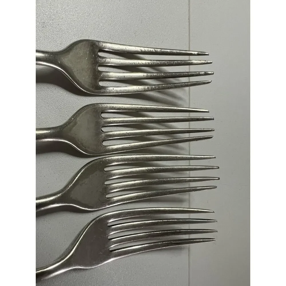 Rogers Bro Silver Plate Dinner Forks Set Of 4, Stamped with Star #12 , And 1847