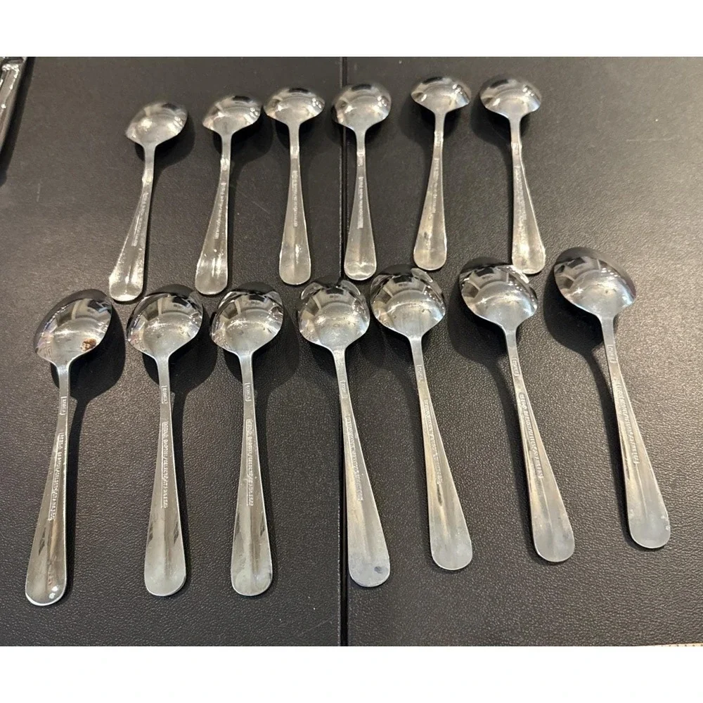 Reed Barton Select Hancock‎ Soup Spoons Spoon Stainless Steel Korea Set Of 13