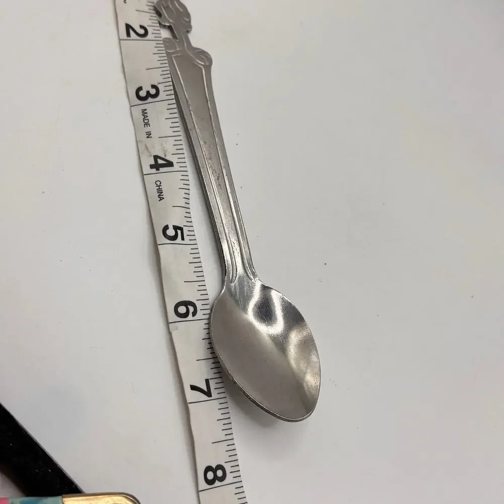 Vintage Nestle Quik Bunny Rabbit Stainless Steel Spoon NesQuik Collectible milk