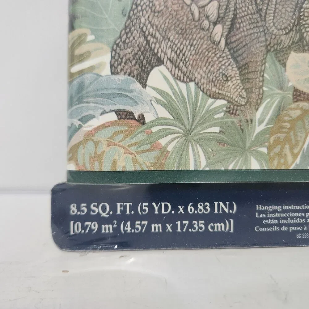 Sunworthy Dinosaur Wallpaper Border Prepasted 5yd/15ft Nature Series WFP4138