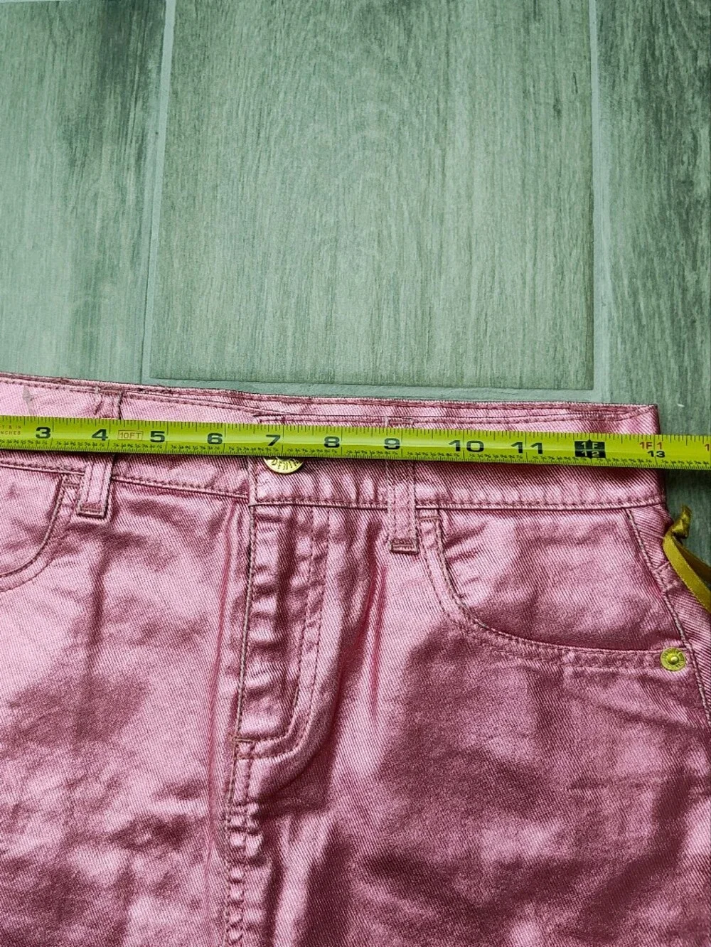 Justice Girls Metallic Pink Skirt