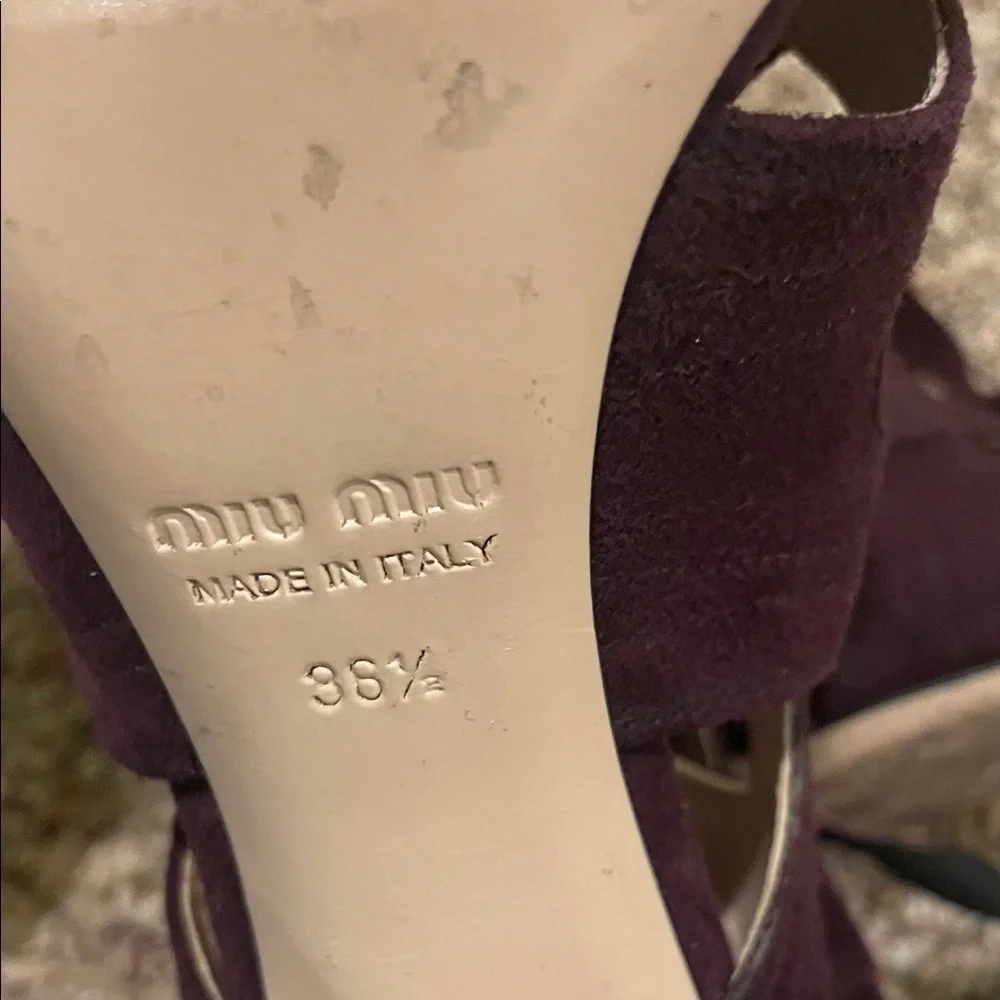 Miu Miu shimmering silver