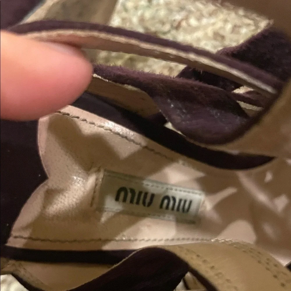 Miu Miu shimmering silver