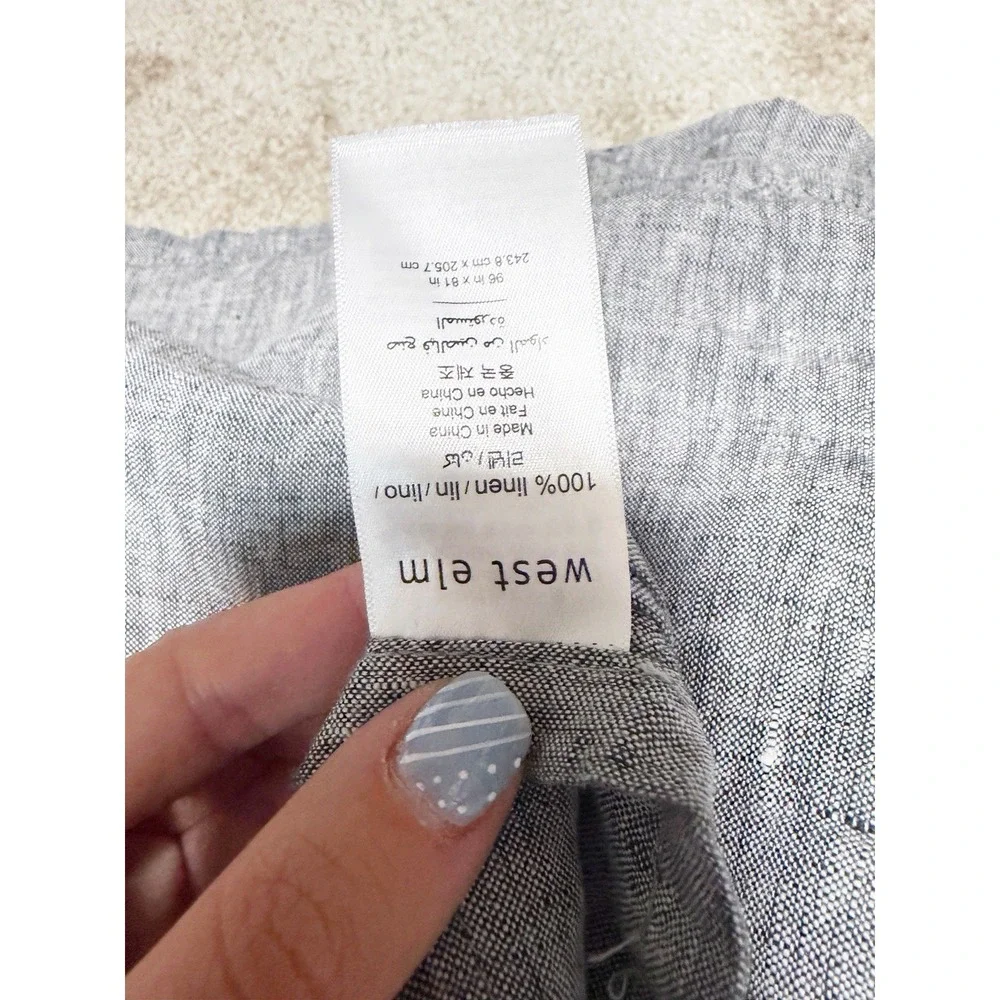 West Elm Linen Sheet Set Full