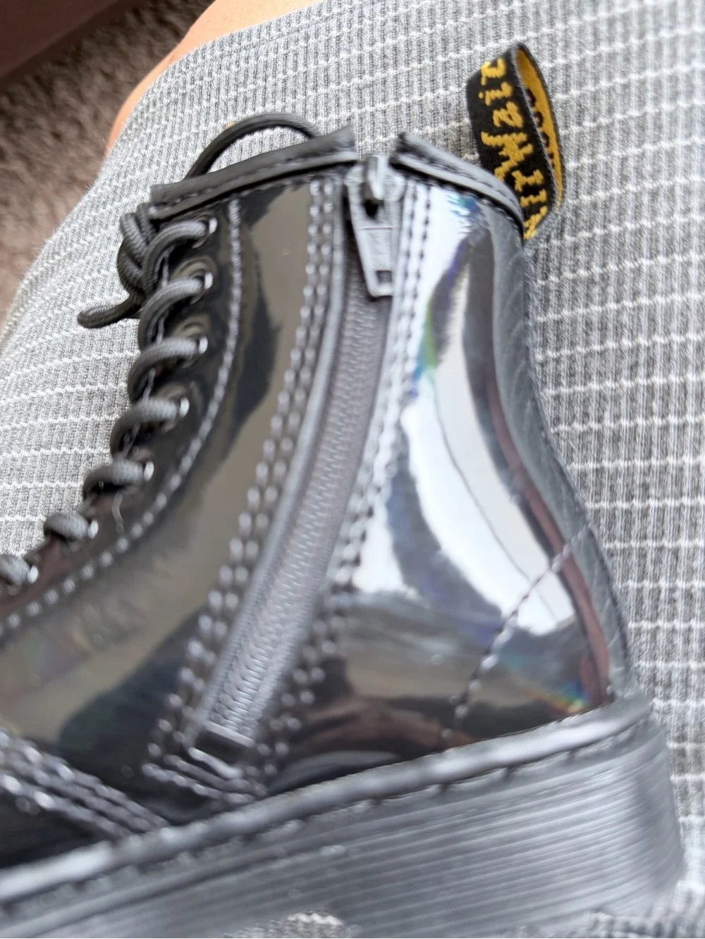 Dr. Martens shiny black