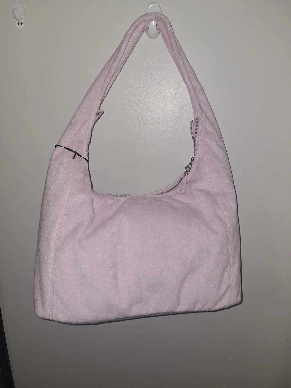 EXCLUSIVE Juicy Couture Lilac/Pastel Pink Logo Hobo Bag with Plush Charm