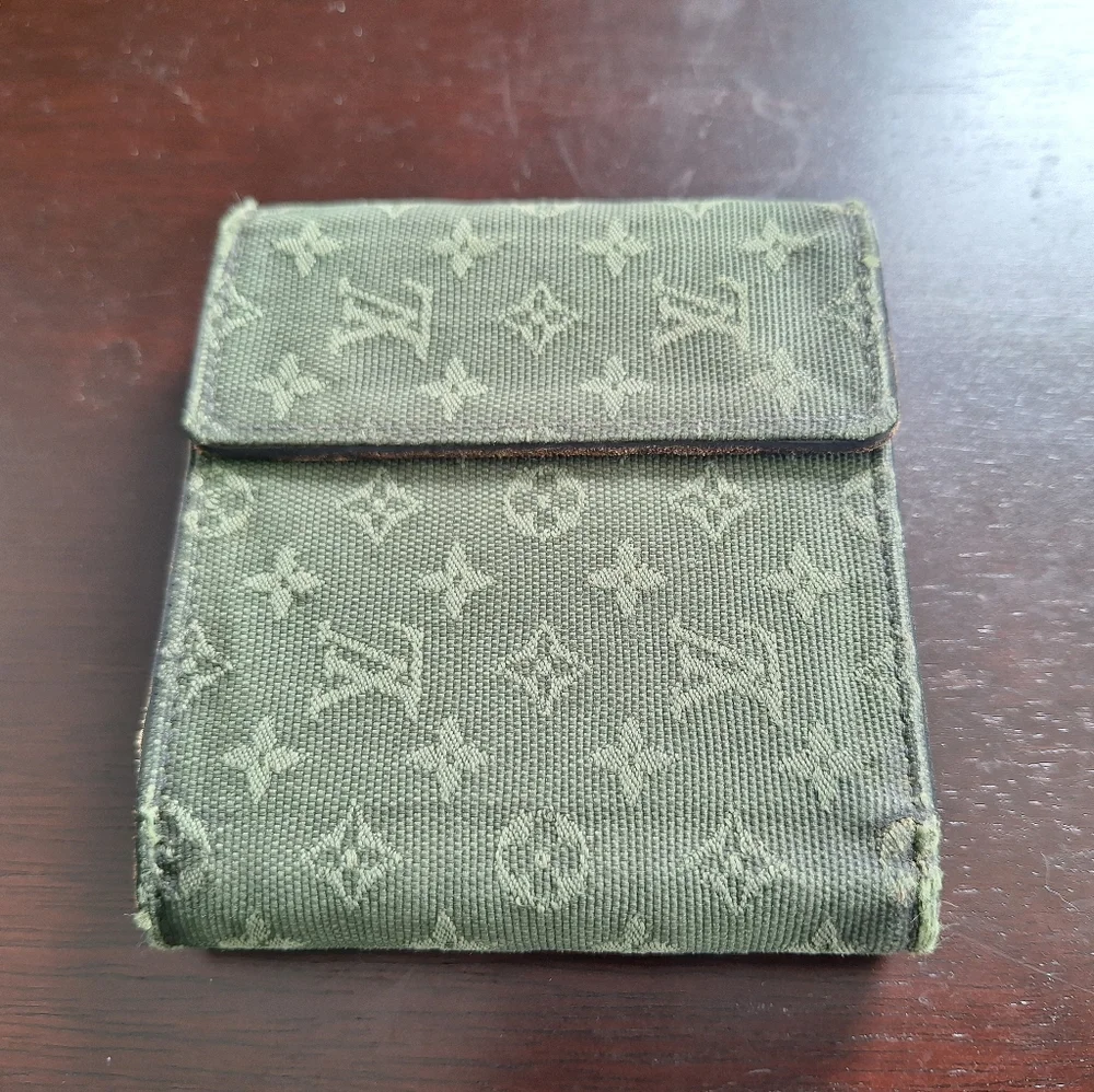 Louis Vuitton Mini Lin Denim Monogram Wallet
