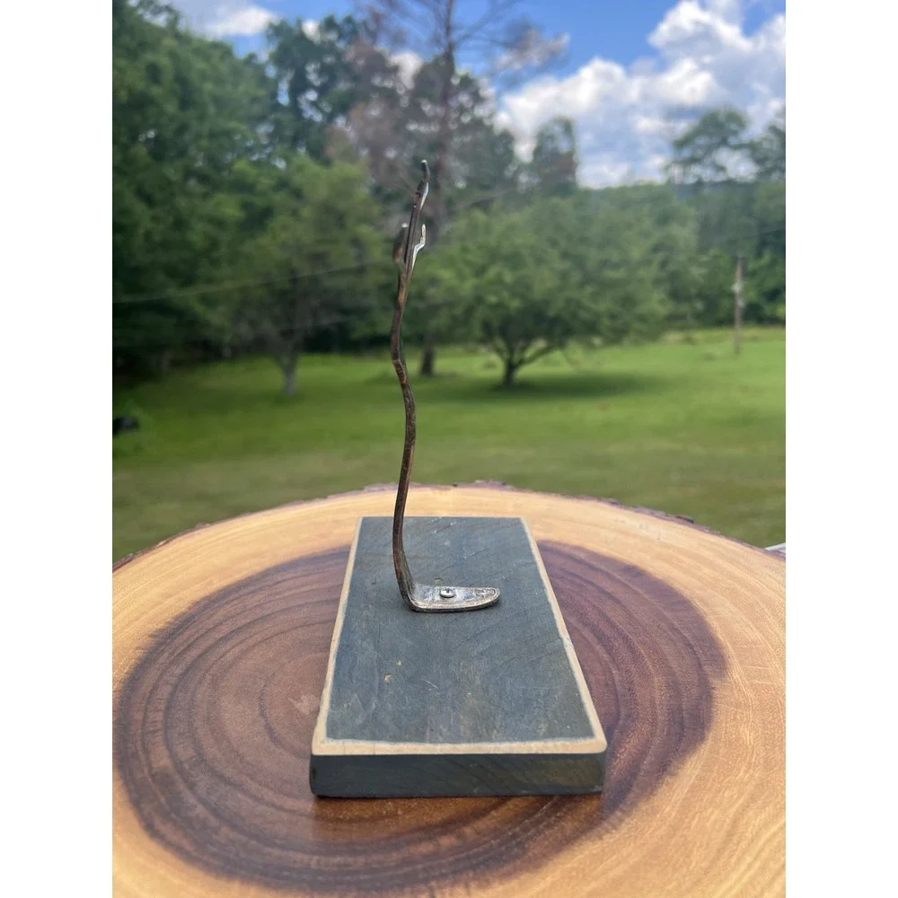 Handmade Spoon Art Jewelry Display Stand 1847 Rogers Bros Silverplate Fork