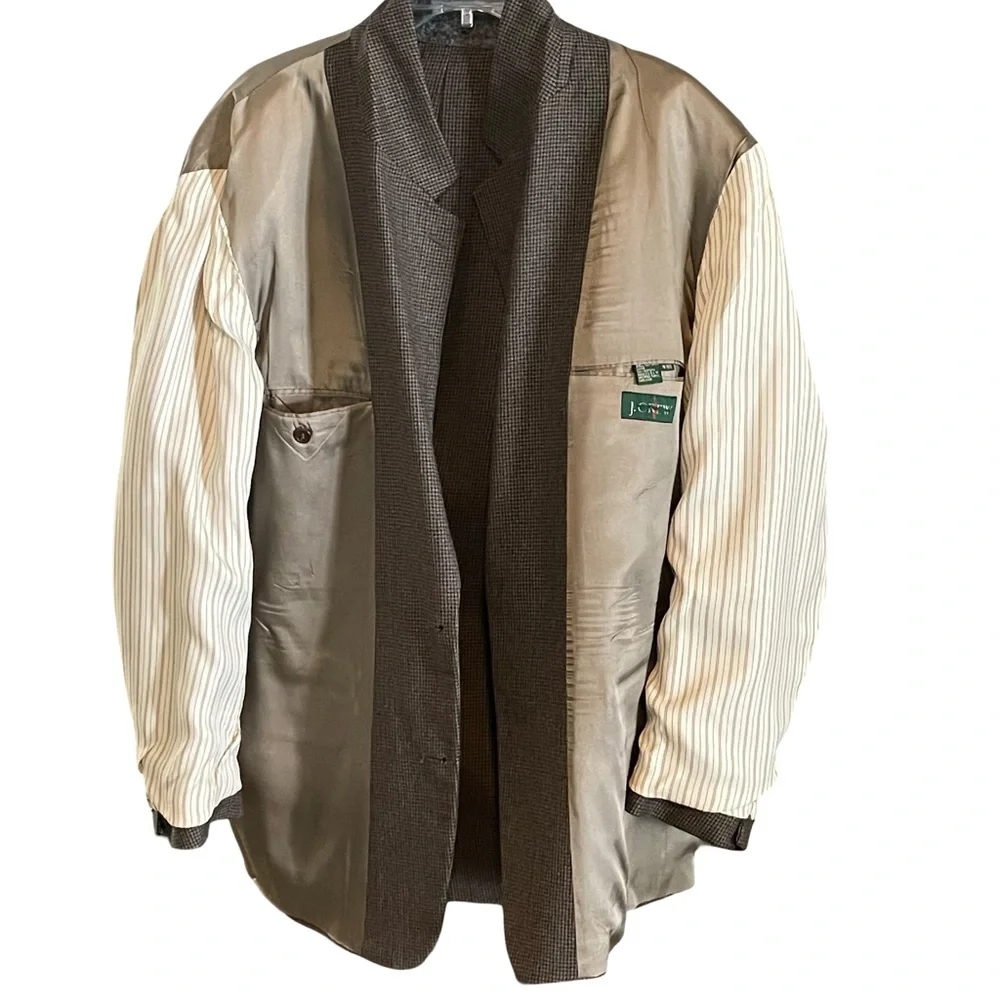 Vintage J Crew Oarsman Blazer Jacket USA Made Wool Mens 44R