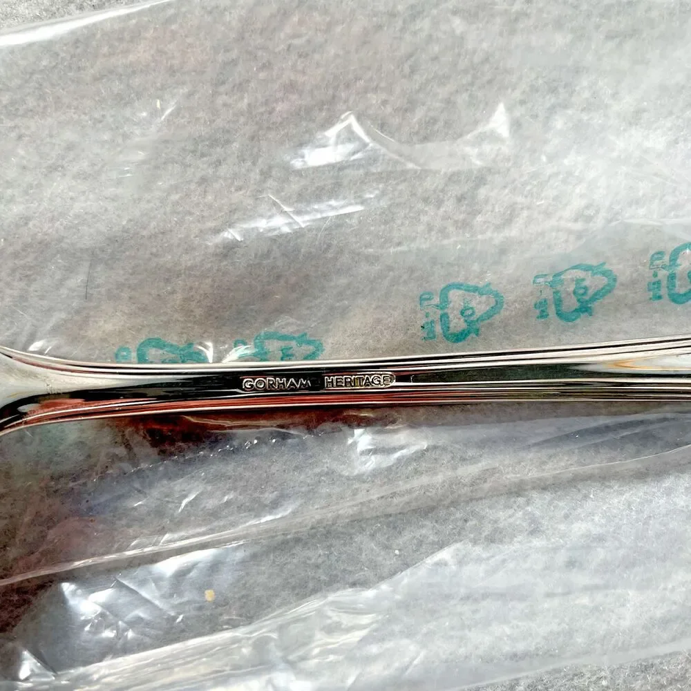 Vtg Large Cold Meat Serving Fork -- Gorham Heritage Silverplate Italy (A5)