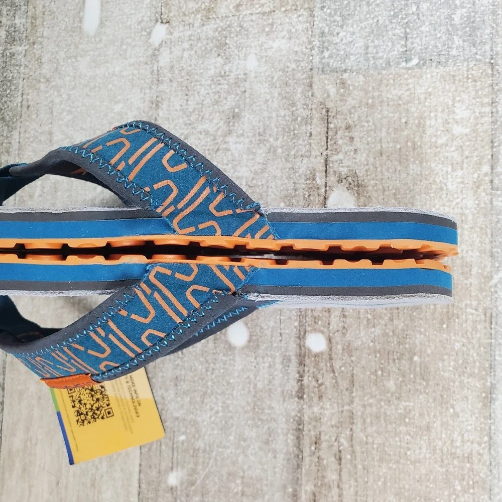 La Sportiva Mens Swing Sandals Sz 6.5 Space Blue Maple Slip On Flip Flops Thong