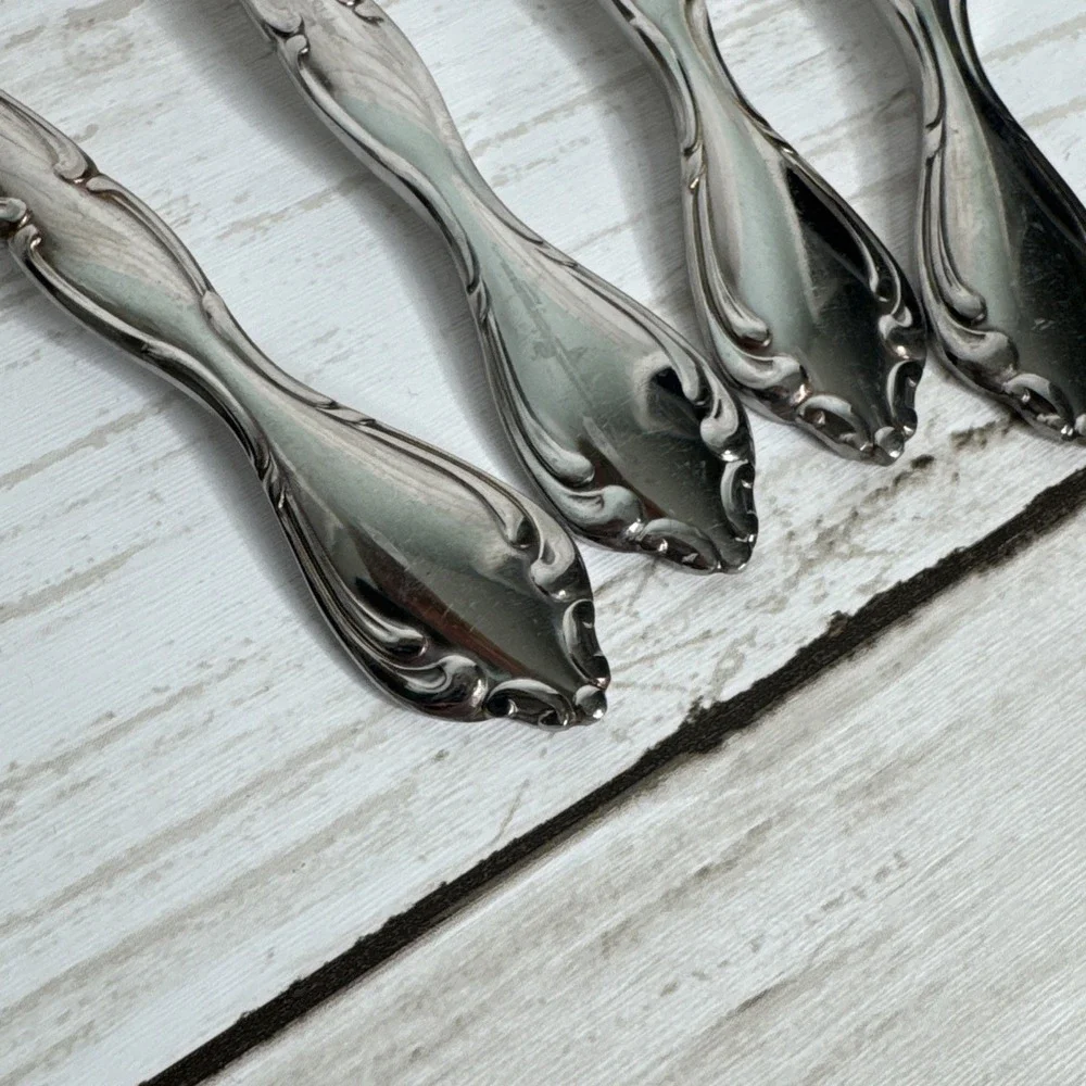 Oneida Community Cantata Stainless Silverware Flatware Spoons Set Of 4