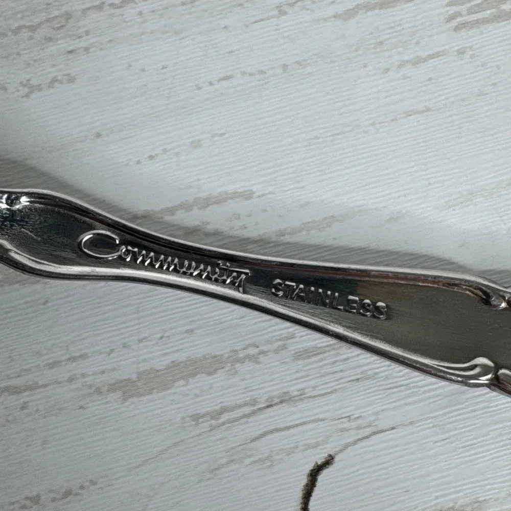 Oneida Community Cantata Stainless Silverware Flatware Spoons Set Of 4