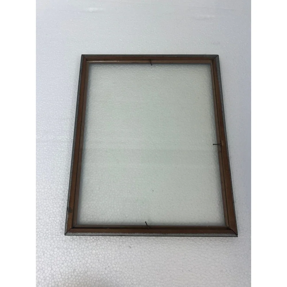 Silver Wood Picture Frame 8x10 Vintage Scalloped Edge 1940s Art Deco antique old