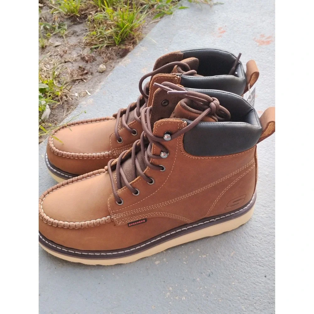 Men's Sketchers Kadmiel Bennot Work Boots Size 11 NWB