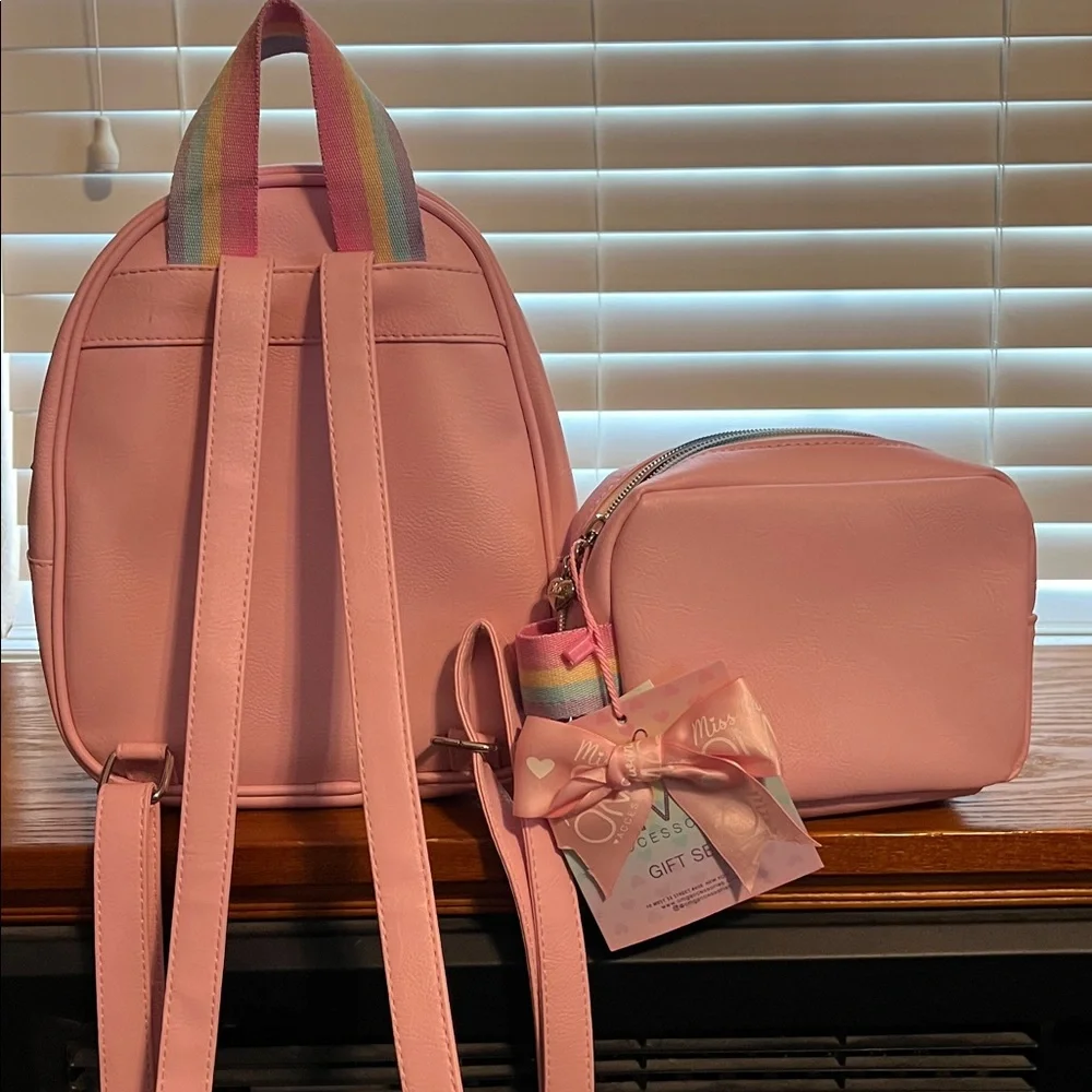 OMG Kids Mini Backpack and Pouch Set with Paris Design