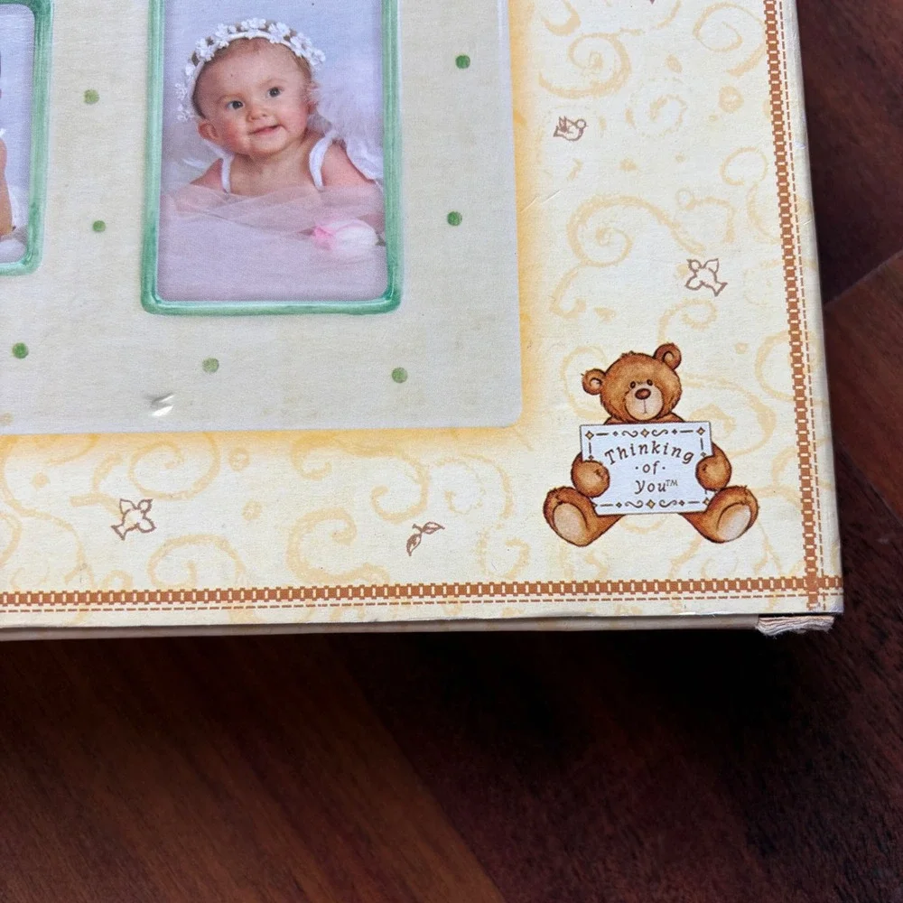 Gund Thinking of You Twins Two Peas in a‎ Pod Ceramic 3-Opening Picture Frame