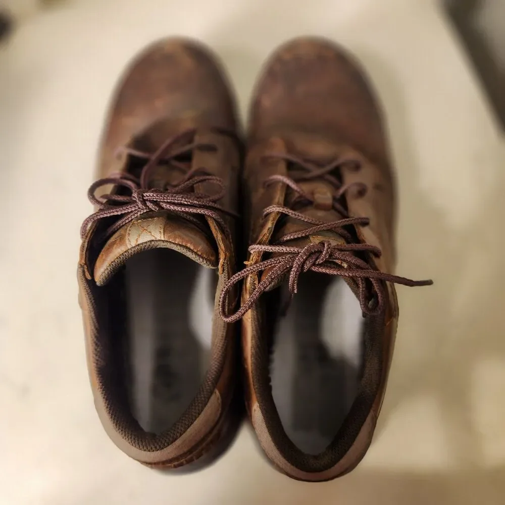Red Wing ComfortPro 6708 Men Safety Toe‎ Brown Leather Work Shoe Oxford Sz 9E2