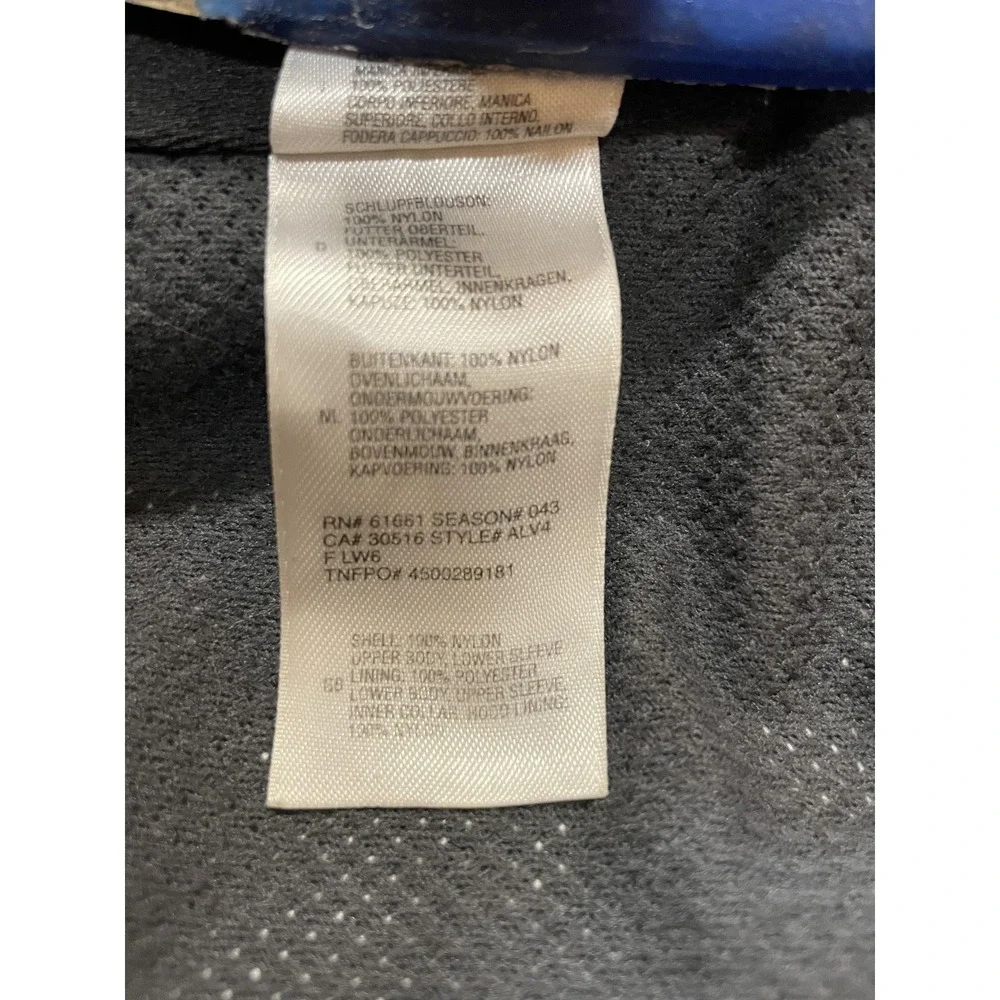 The North Face Jacket Mens Medium Blue Black HyVent‎ Waterproof Hooded Shell