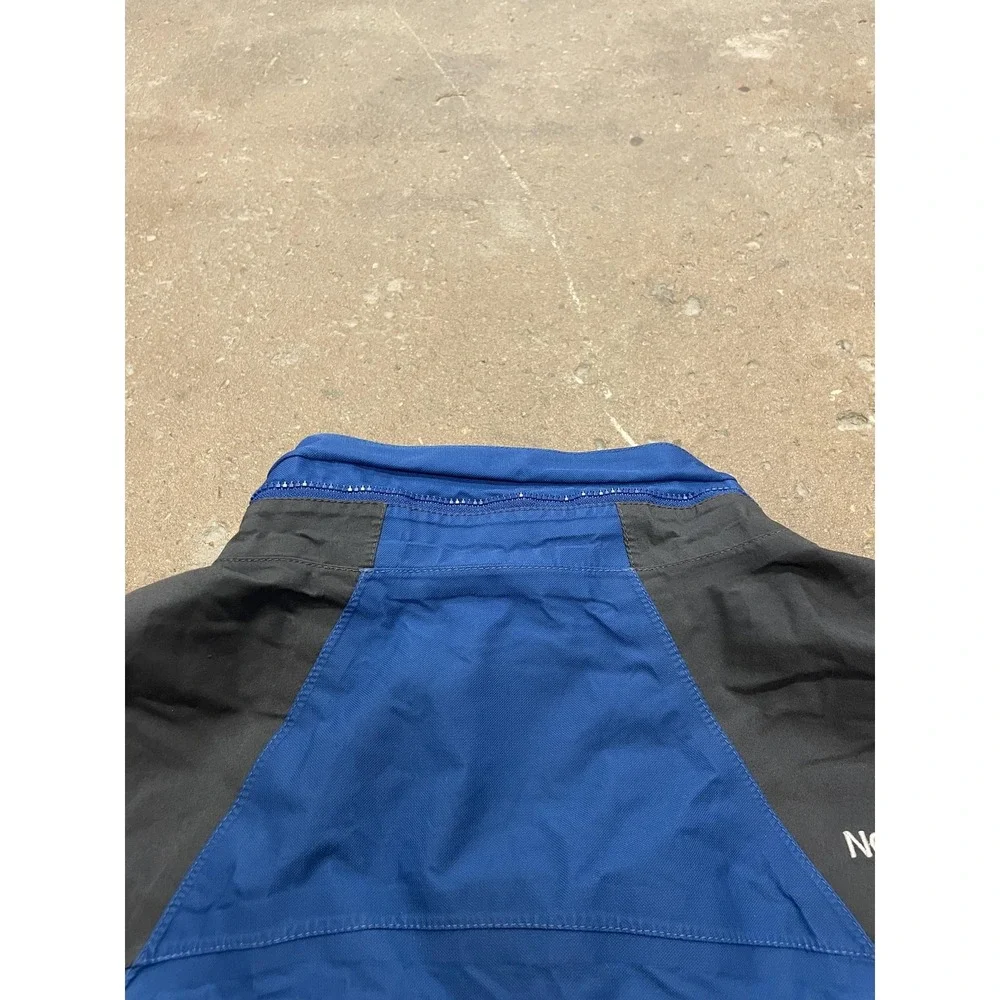 The North Face Jacket Mens Medium Blue Black HyVent‎ Waterproof Hooded Shell