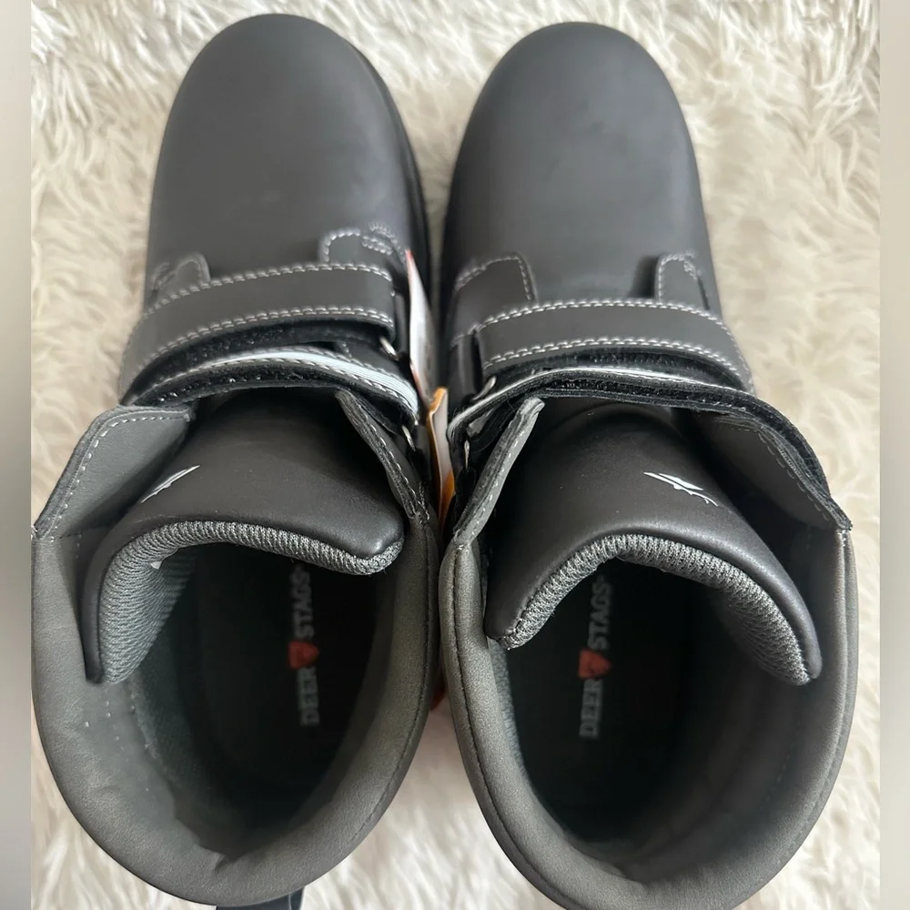 Deer Stags Marker Black Waterproof Boots - Big Kids' Size 7 - NWT