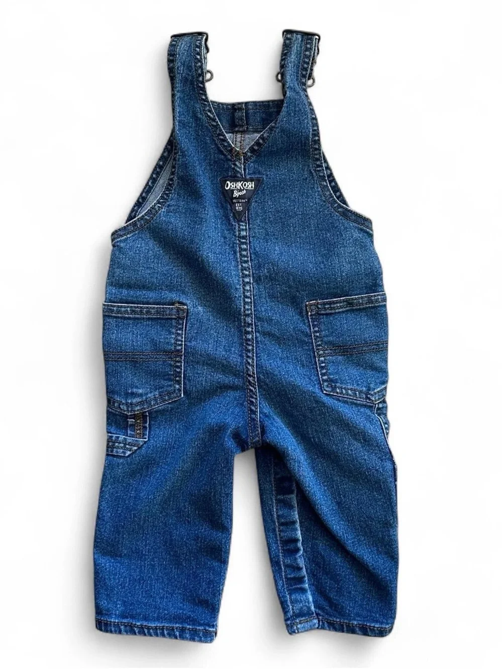 OshKosh B'gosh Dark Blue Denim Toddler Overalls