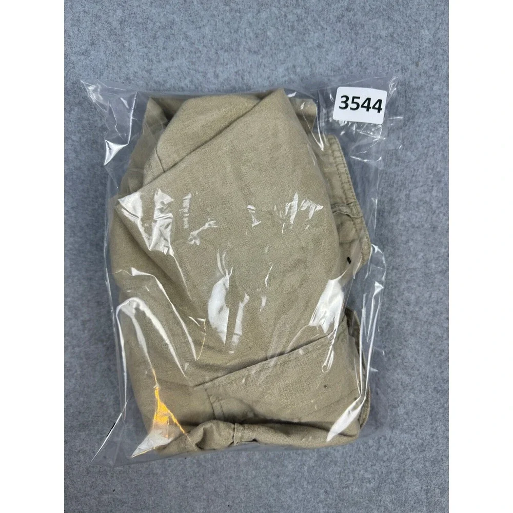 Banana Republic Cropped Cargo Pants Women's 8 Tan‎ Linen Cotton High Rise Casual