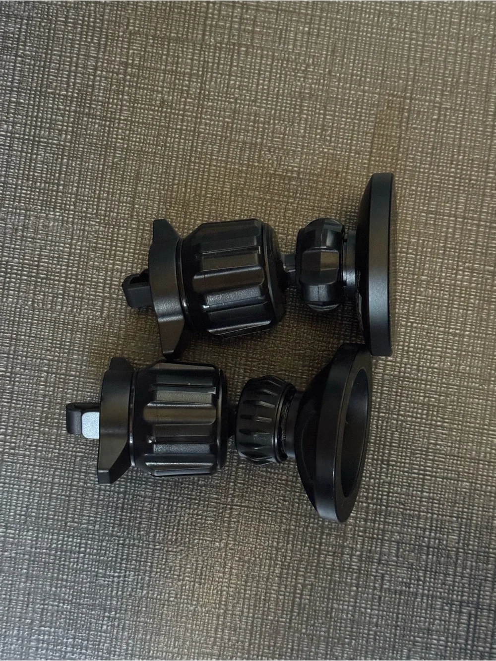 Lot of 2 MagSafe Car Air Vent Phone Holders Qi Wireless + Standard iPhone Mount