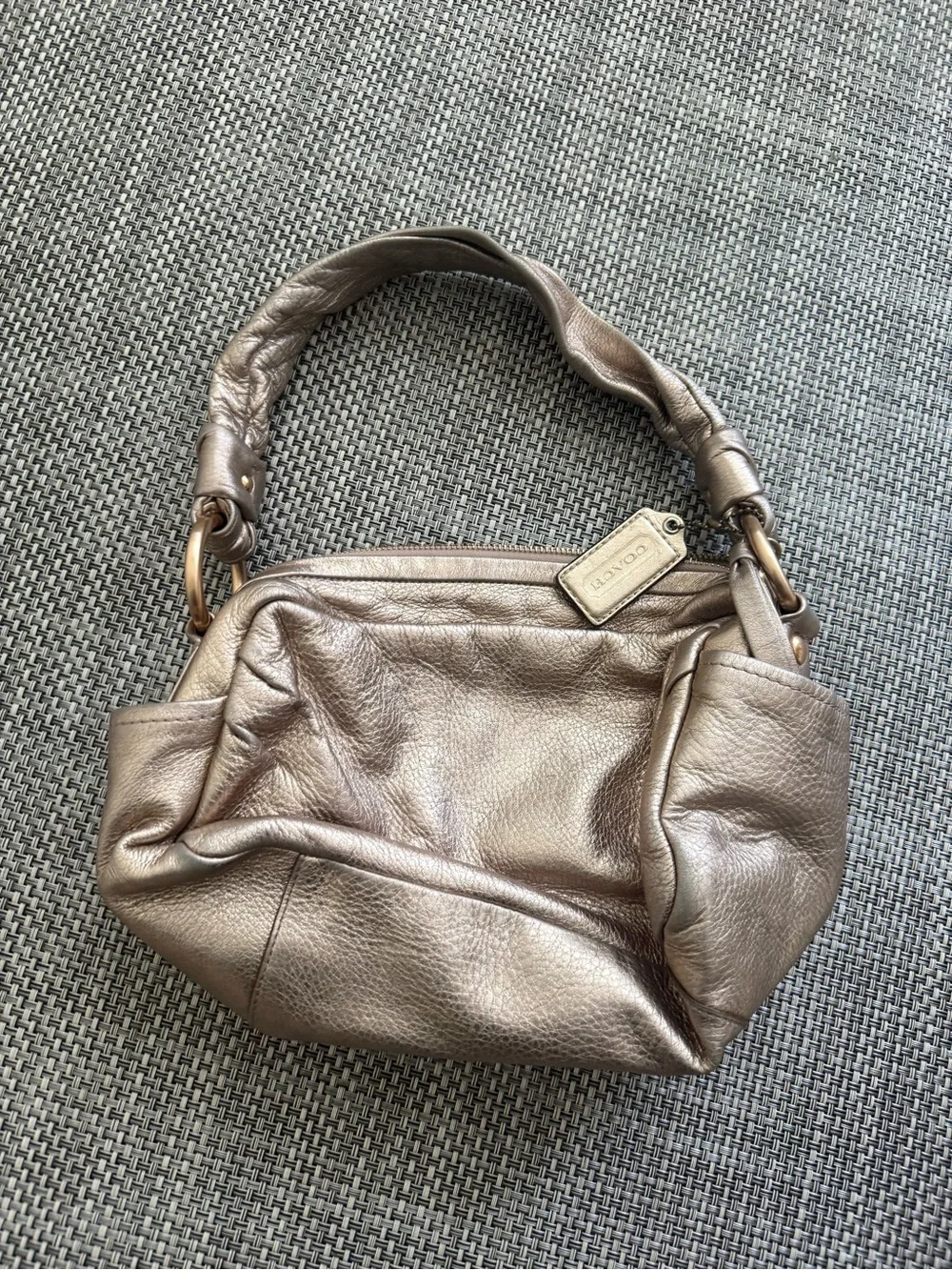 Coach metallic bronze