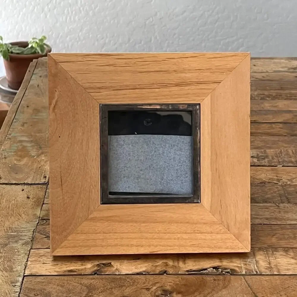 Umbra Metallic Square Picture Frame 3 x 3 in w/ Raised Tile Pattern