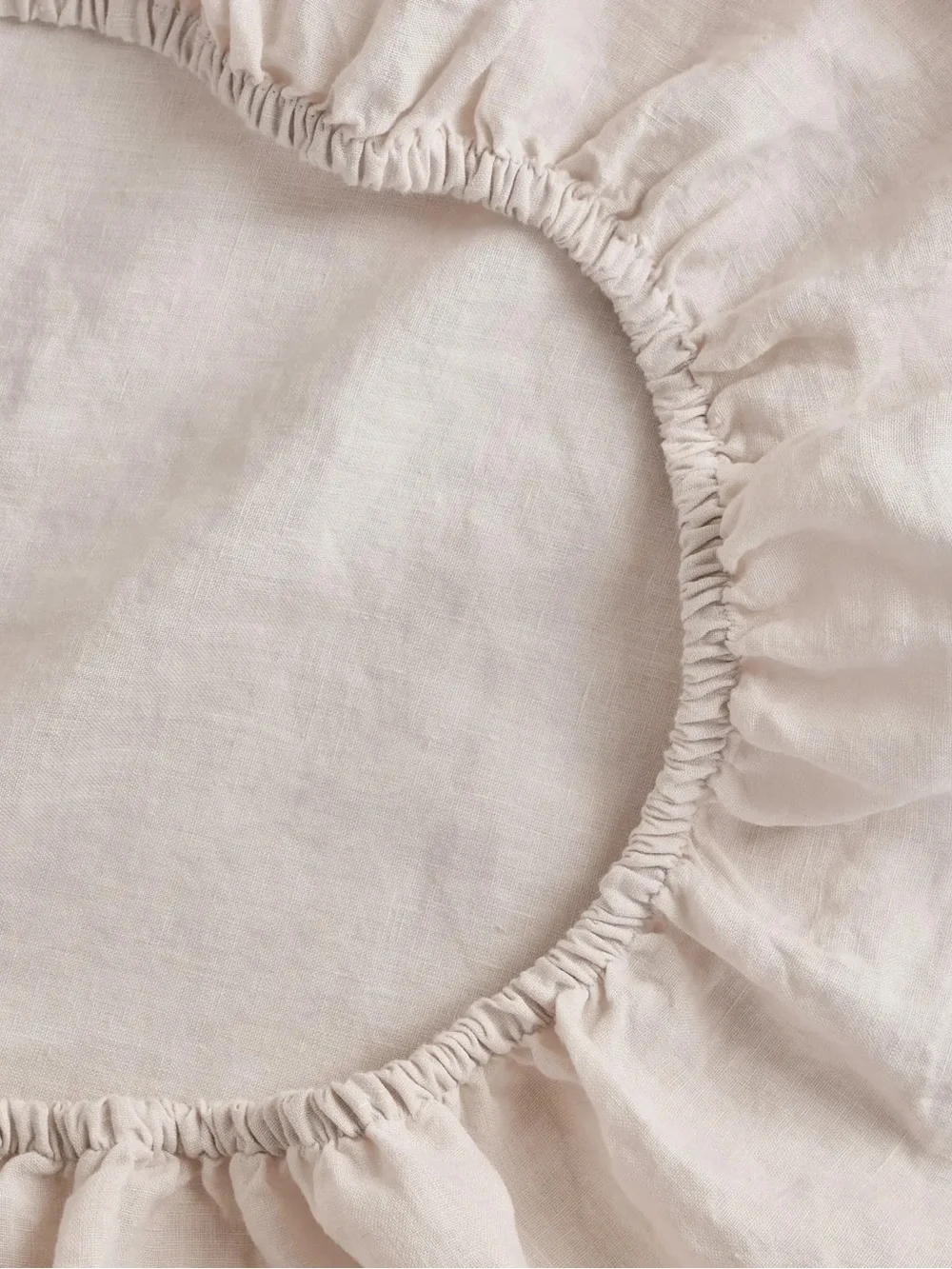 Quince European Linen Fitted Sheet Set in Natural Linen
