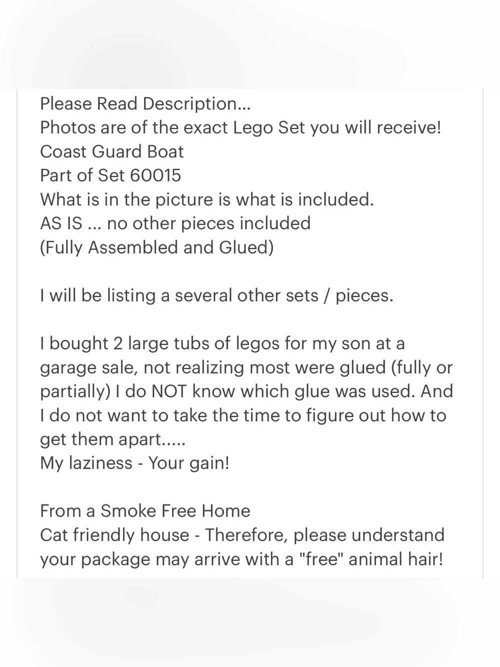 Lego please read