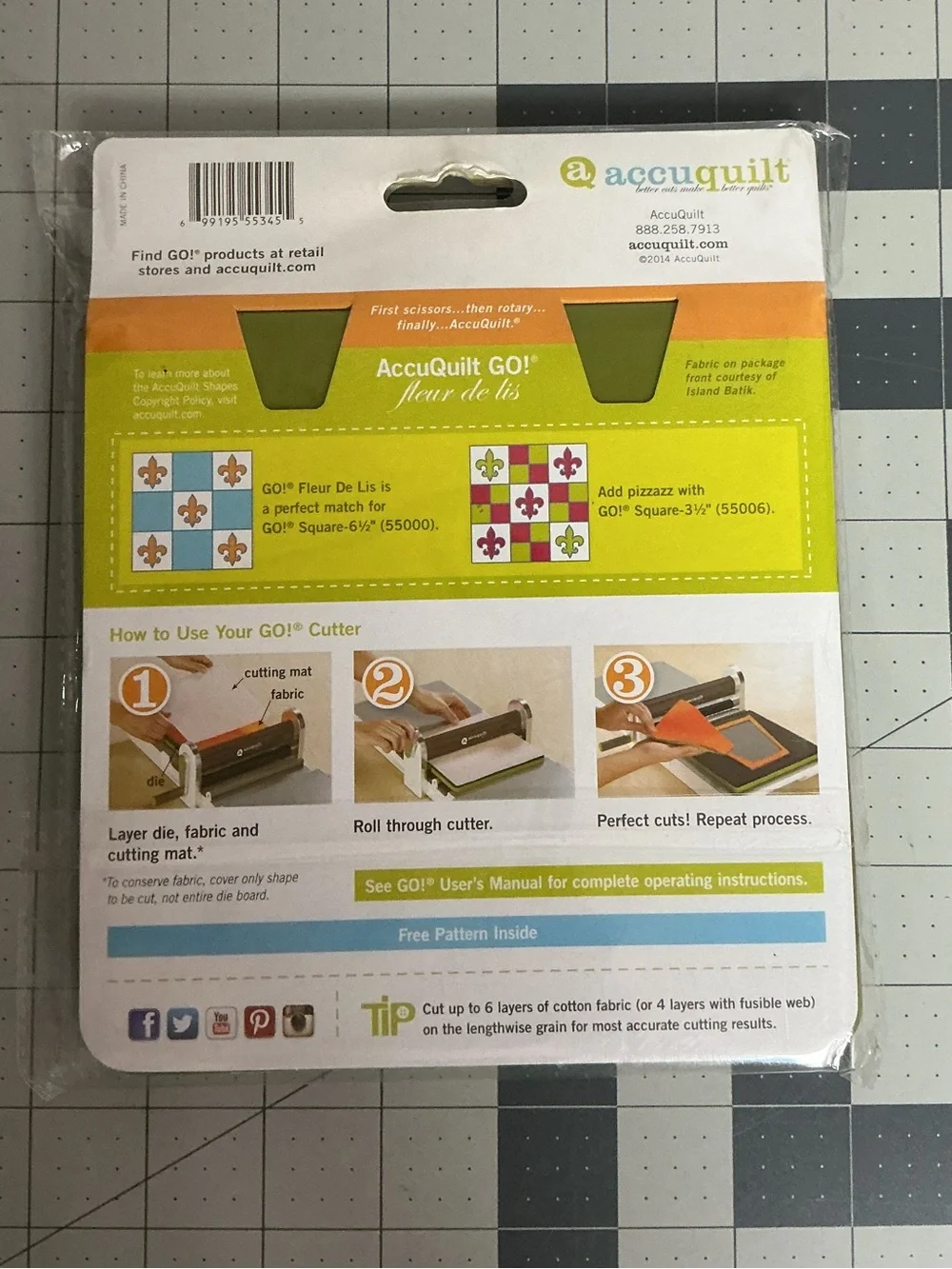 Go! Accuquilt craft 55345 fabric