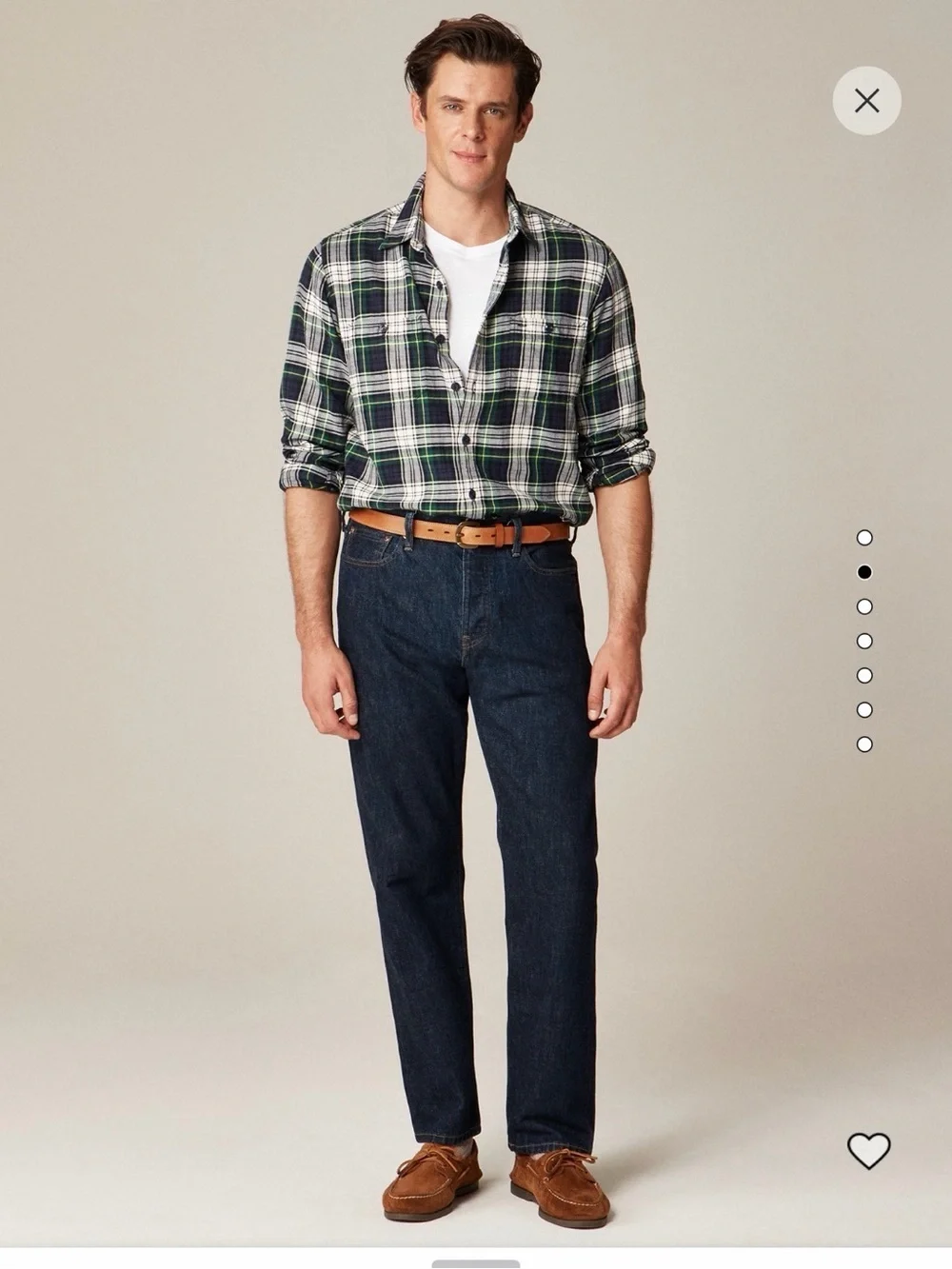 J. Crew lightweight plaid
