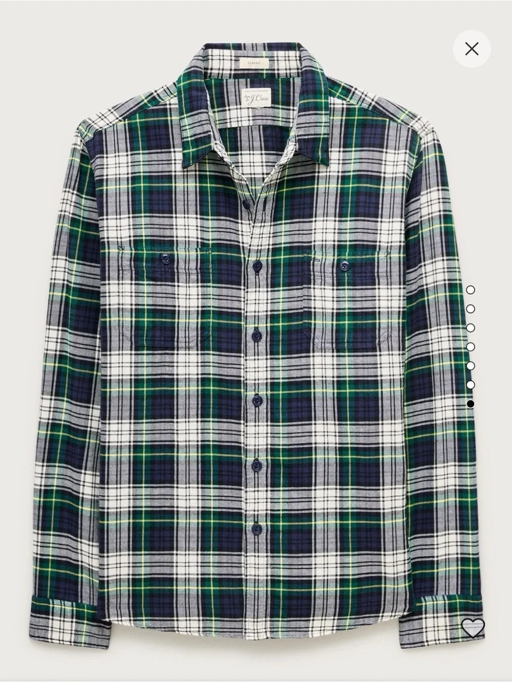 J. Crew lightweight plaid