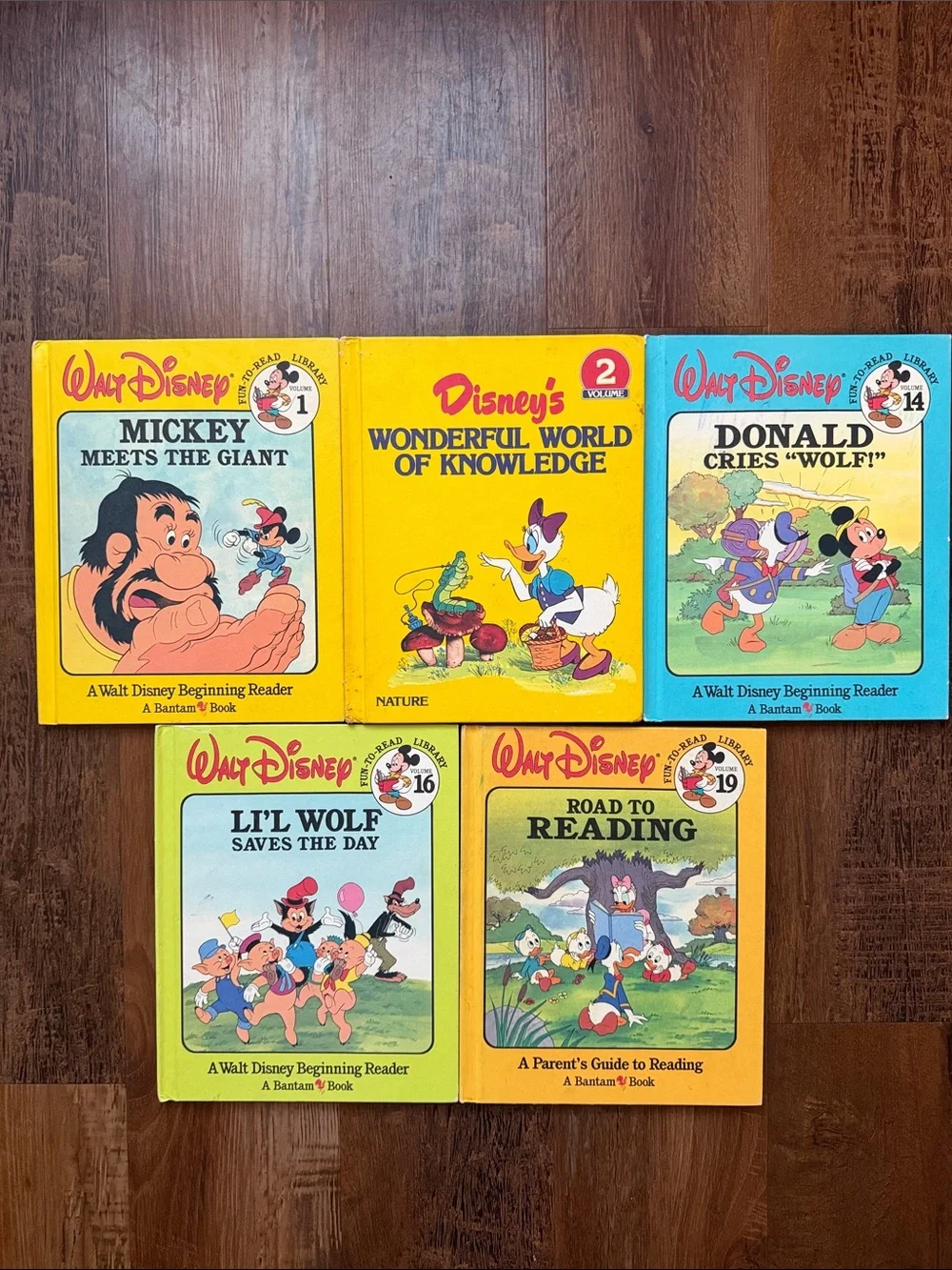 Disney Vintage Beginner Reader Book Set