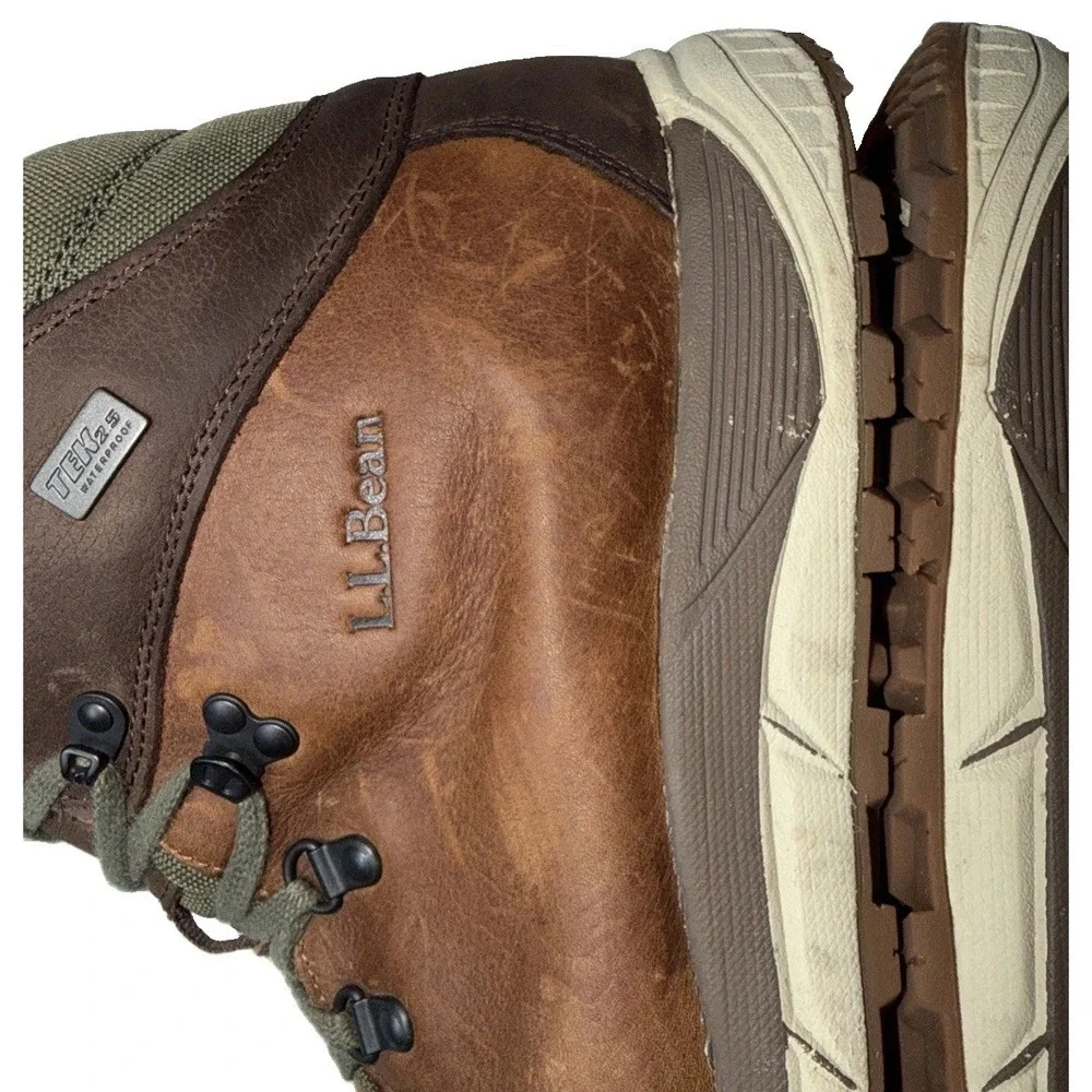 LL Bean Women's TEK 2.5 Waterproof Hiking Boots Brown Leather Size 13 #507251