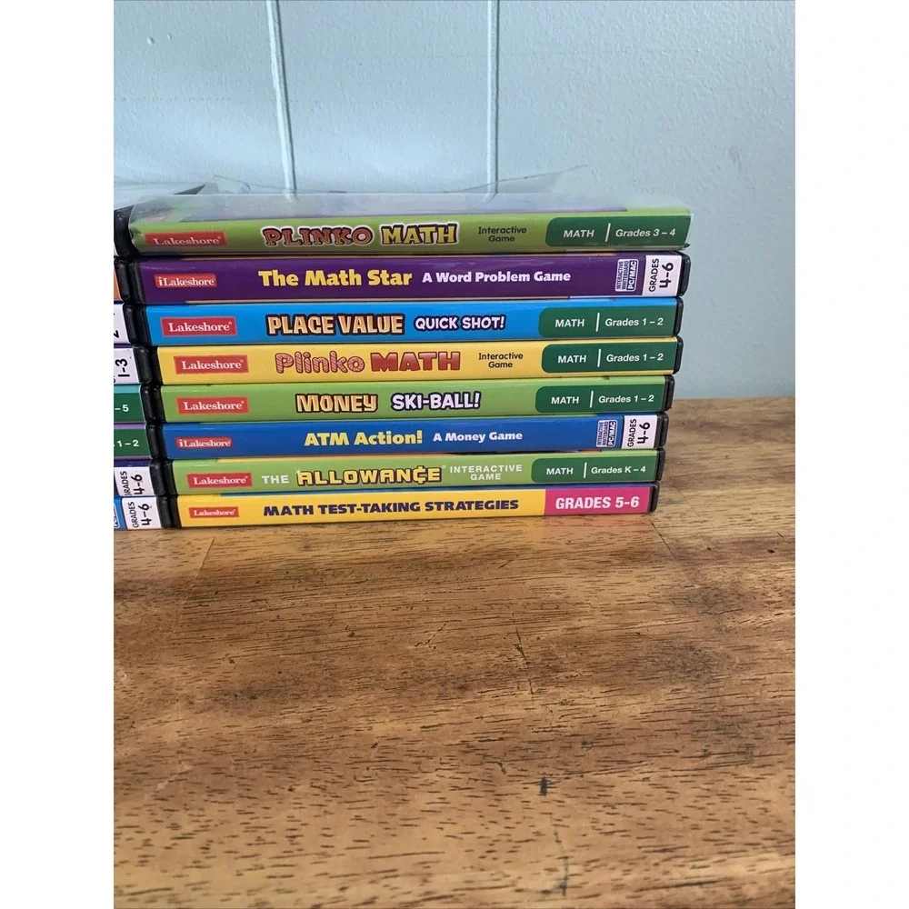 Lakeshore Interactive Whiteboard Software PC/Mac Lot of 16 Grades 1st-6th Math