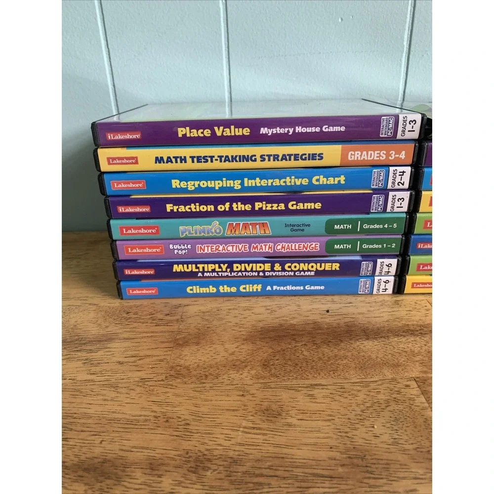 Lakeshore Interactive Whiteboard Software PC/Mac Lot of 16 Grades 1st-6th Math