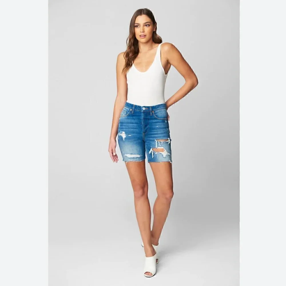 BlankNYC Warren Jean Shorts 30 NWT Ground Rules Denim Sustainable Distressed