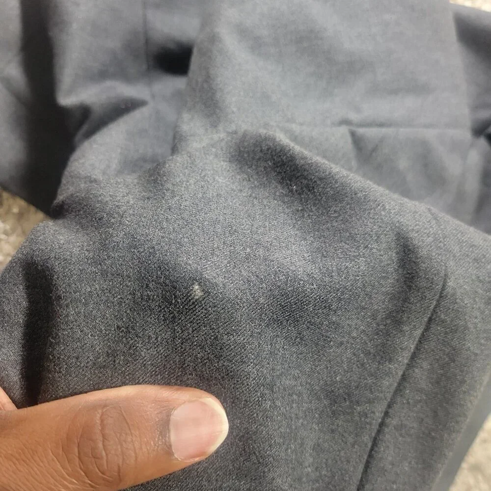 Banana Republic Blazer Mens 42R Gray Wool Lined Sport Coat Italy Flaw*