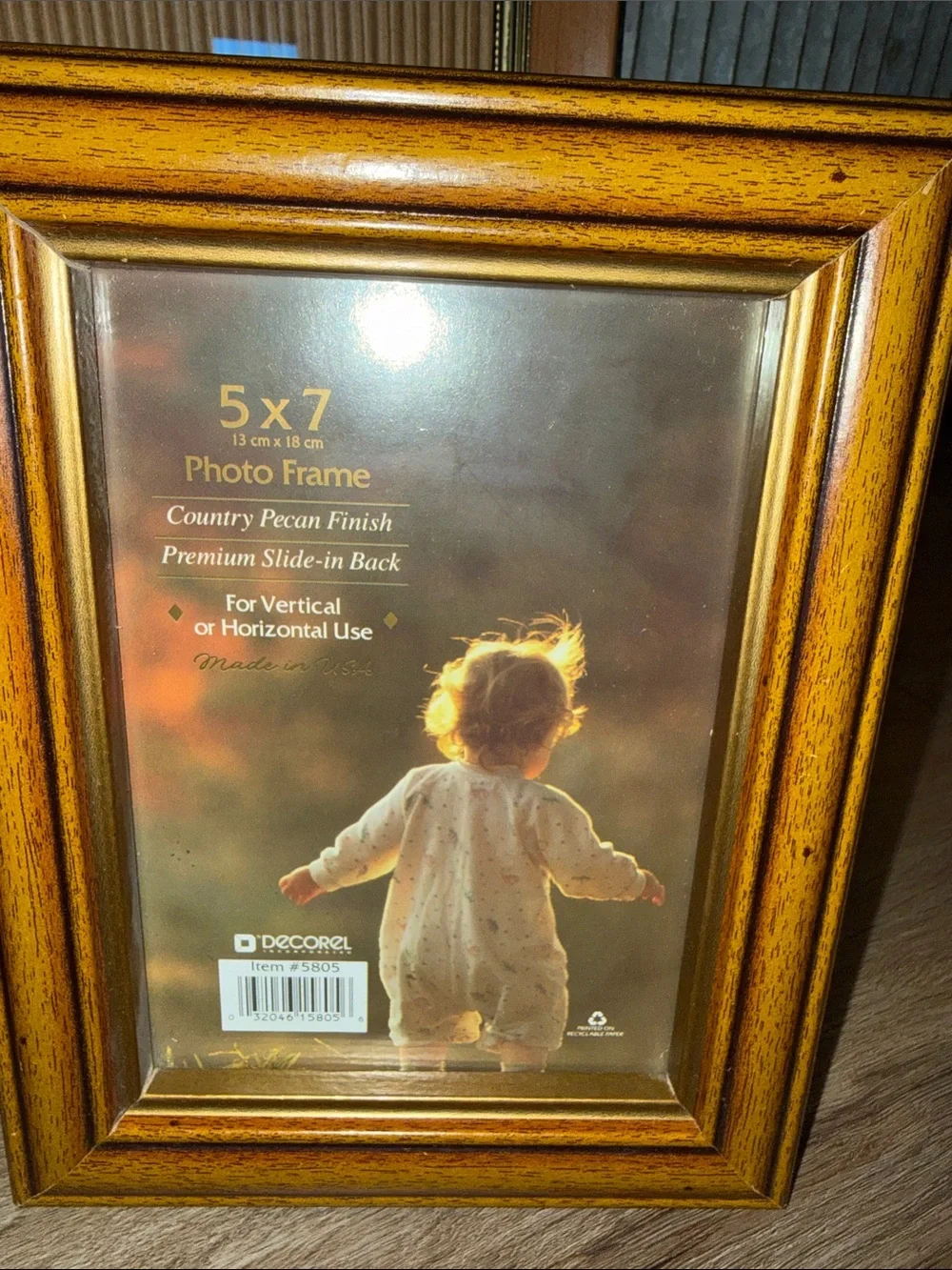 Vintage Brown Wood Picture Frames Bundle