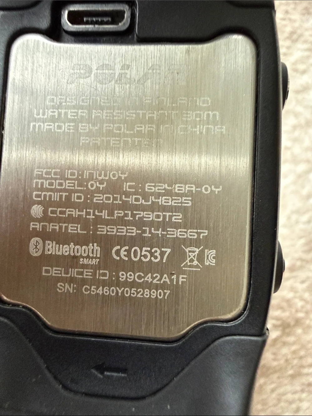 Polar M400 GPS Running Watch w/ Charger