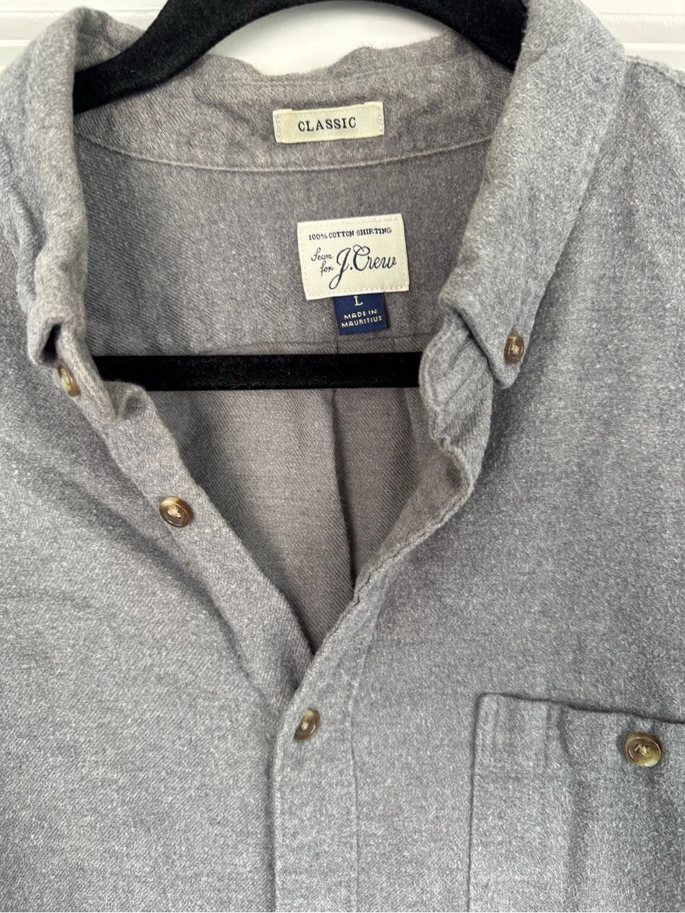 J. Crew lightweight button