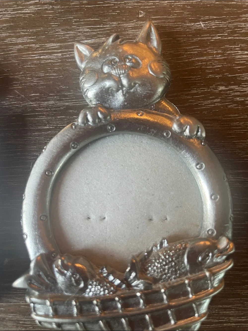 Silver Pet-Themed Metal Picture Frames - Dog & Cat Set