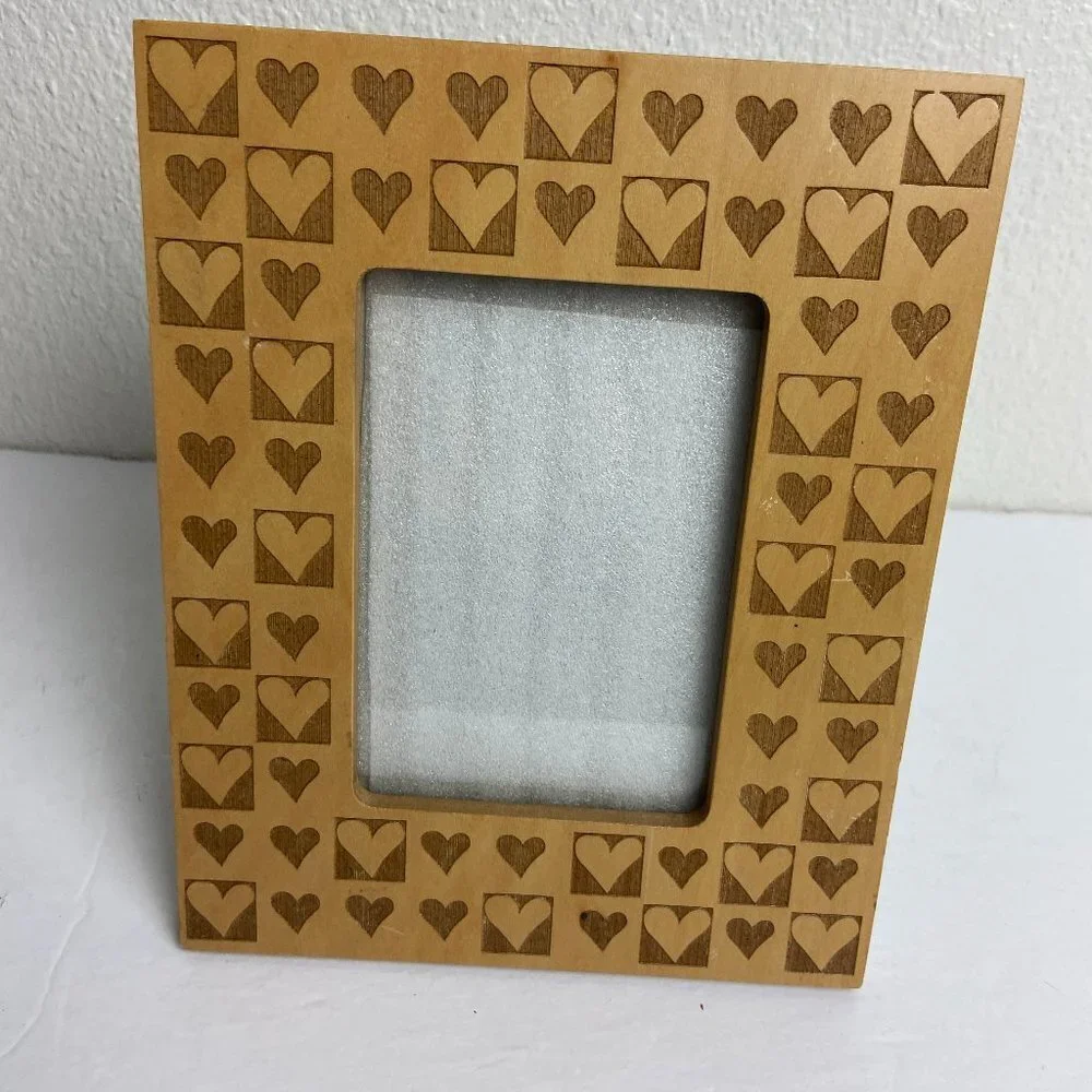 Wooden Picture Frame Heart