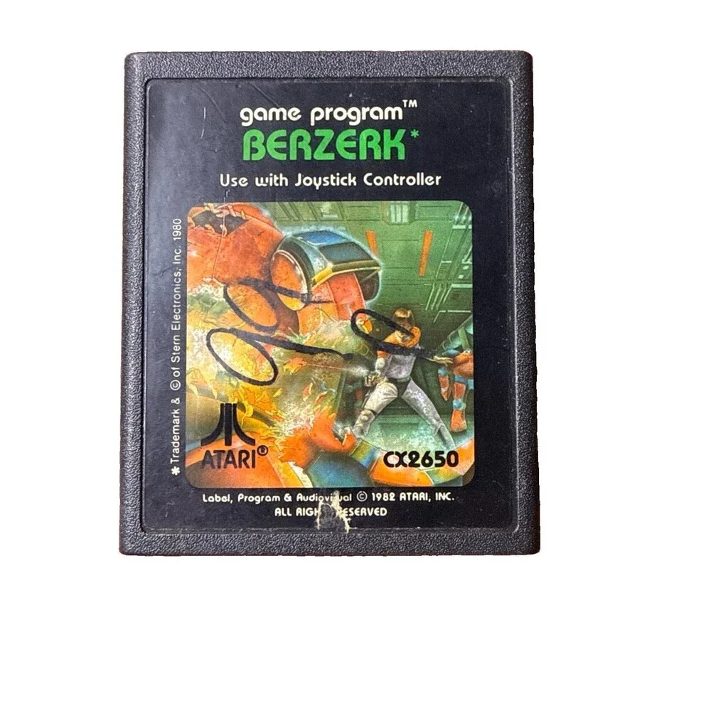 Berzerk Atari 2600 Video Game Cartridge  Vintage Gaming