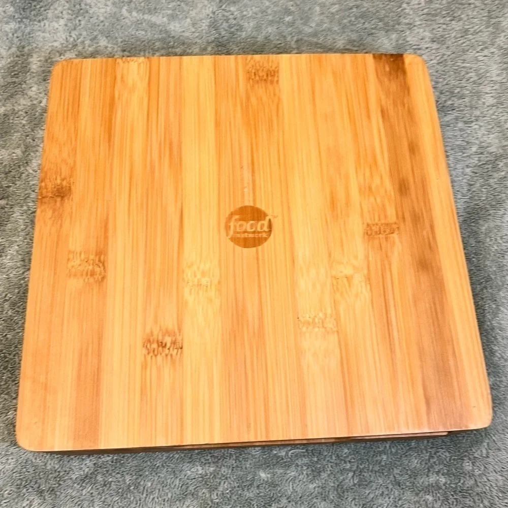 Food Network Bamboo Cheese Set With Knife Drawer